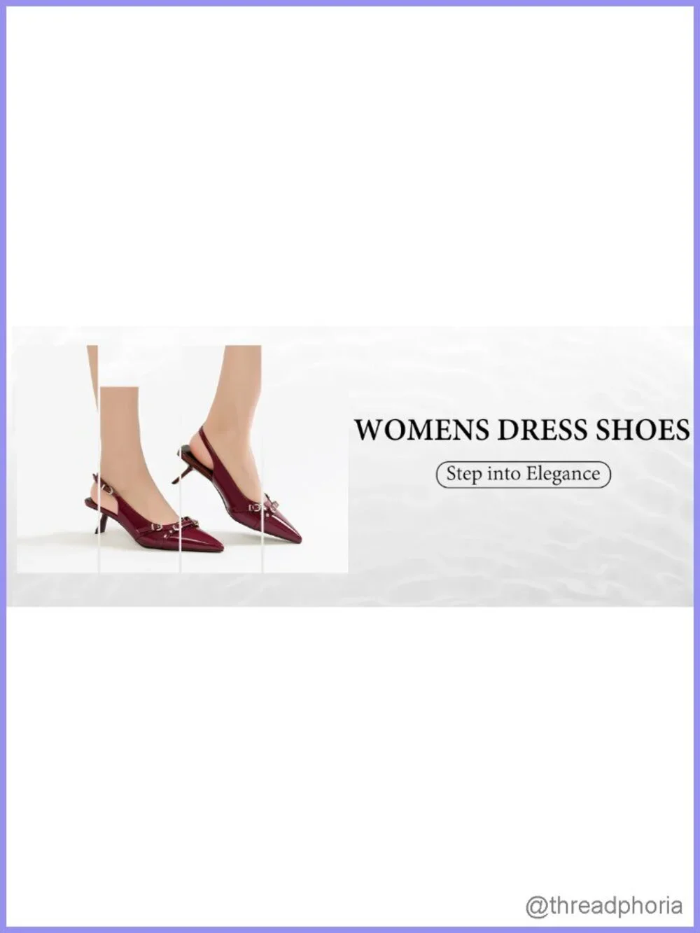 Patent Leather Kitten Heels for Women Pointed Toe Slingback Pumps with Buckle